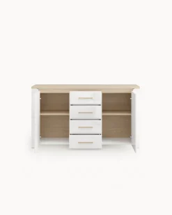 Aparador ABERDEEN com 2 portas e 4 gavetas