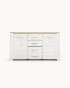 Aparador ABERDEEN com 2 portas e 4 gavetas