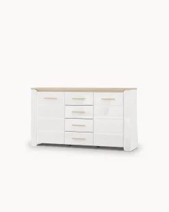 Aparador ABERDEEN com 2 portas e 4 gavetas