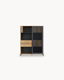 Aparador alto NERO com 4 portas e 2 gavetas
