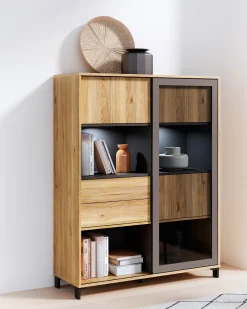 Aparador alto NERO com 4 portas e 2 gavetas