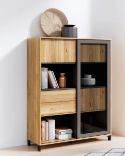 Aparador alto NERO com 4 portas e 2 gavetas