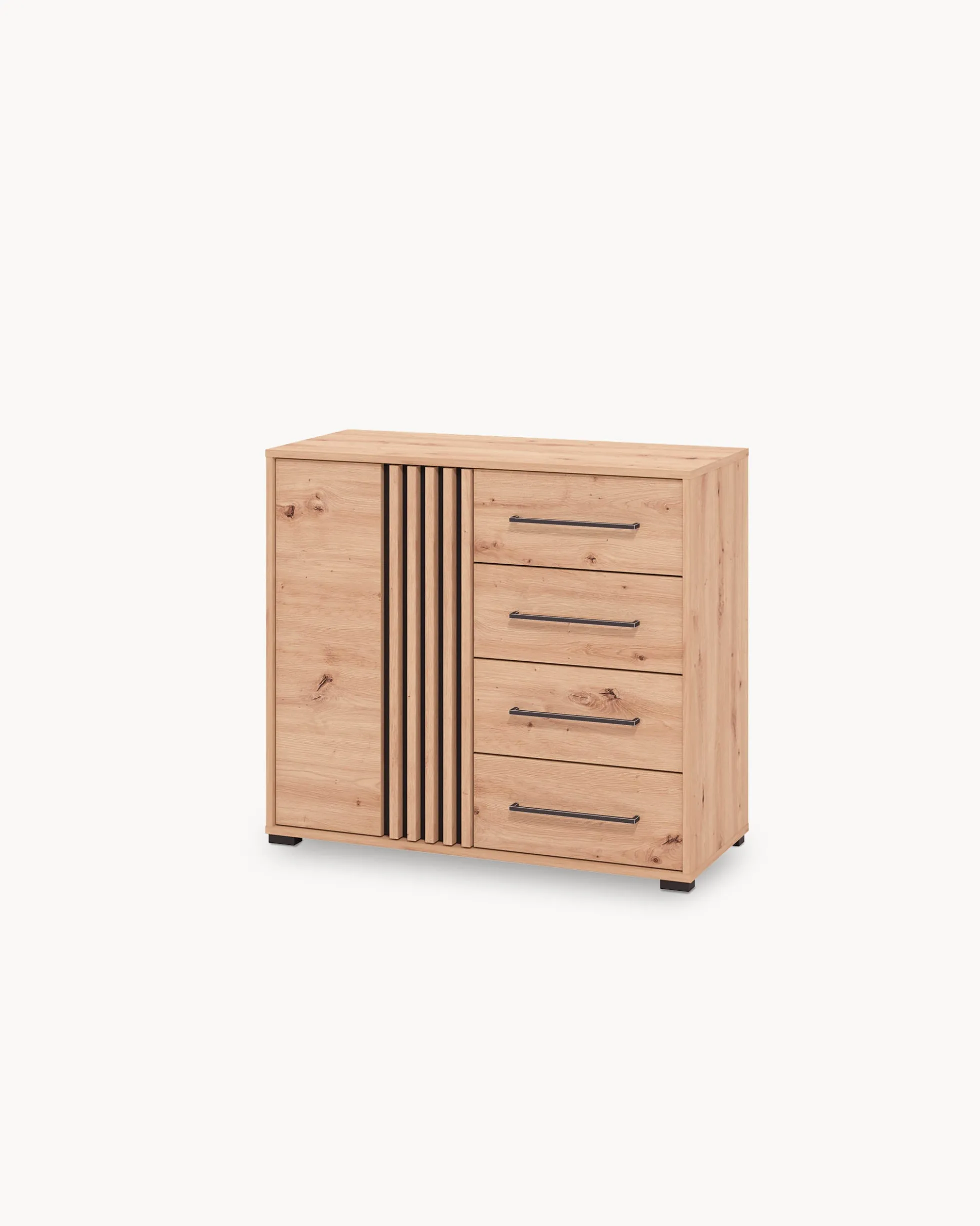 Aparador ASCALON com 1 porta e 4 gavetas