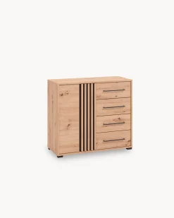 Aparador ASCALON com 1 porta e 4 gavetas