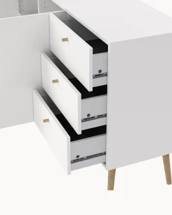 Aparador BODO com 2 portas e 3 gavetas