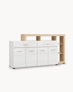 Aparador CARLOW com 4 portas e 2 gavetas