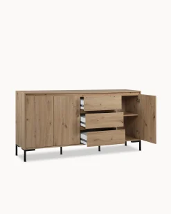 Aparador KORSIKA com 3 portas e 3 gavetas
