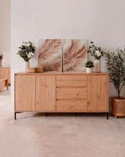 Aparador KORSIKA com 3 portas e 3 gavetas