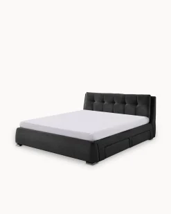 Cama de casal ANTÓNIO com 4 gavetas