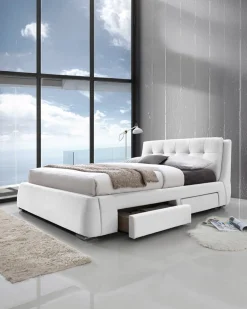 Cama de casal ANTÓNIO com 4 gavetas