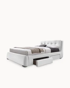 Cama de casal ANTÓNIO com 4 gavetas