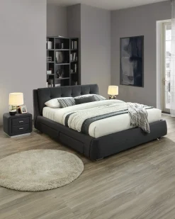 Cama de casal ANTÓNIO com 4 gavetas