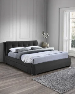 Cama de casal ANTÓNIO com 4 gavetas