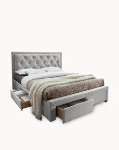 Cama de casal BIA com 4 gavetas