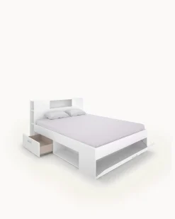 Cama de casal COLOMBO com gavetas