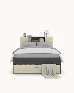 Cama de casal COLOMBO com gavetas