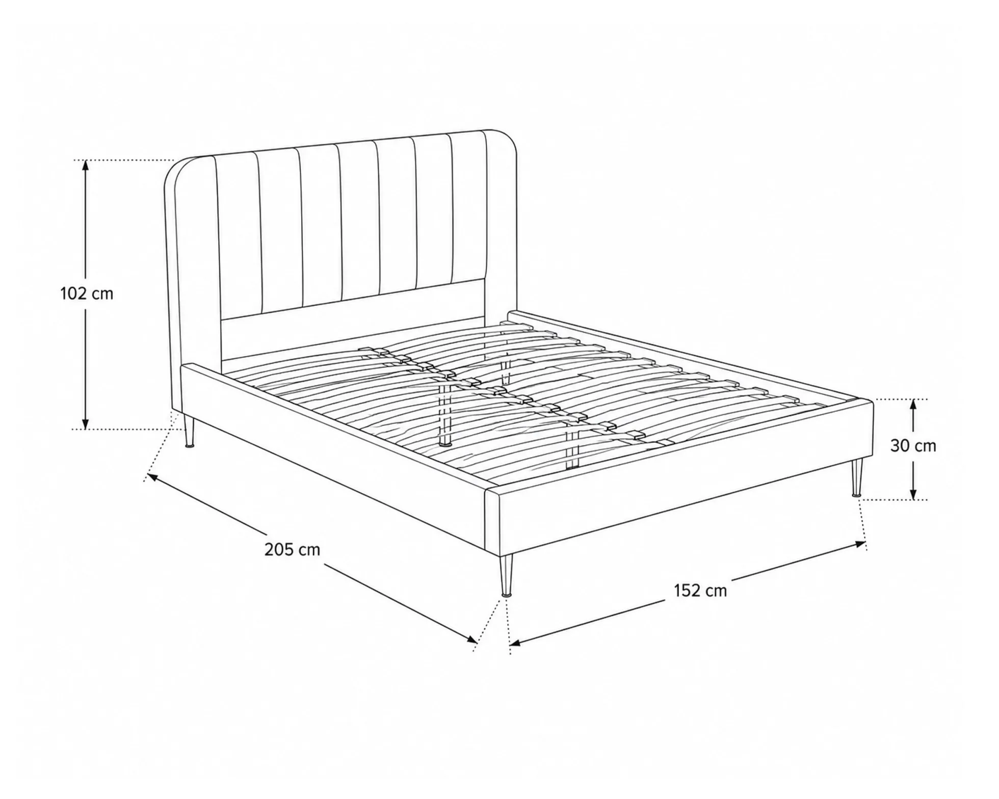 Cama de casal CORAL