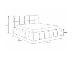 Cama de casal elevatória NEWCASTLE