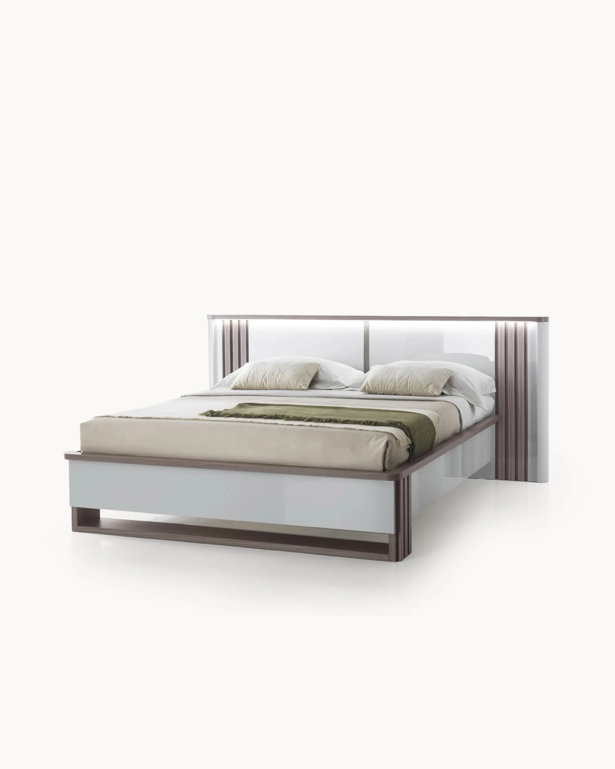 Cama de casal PESARO com LED