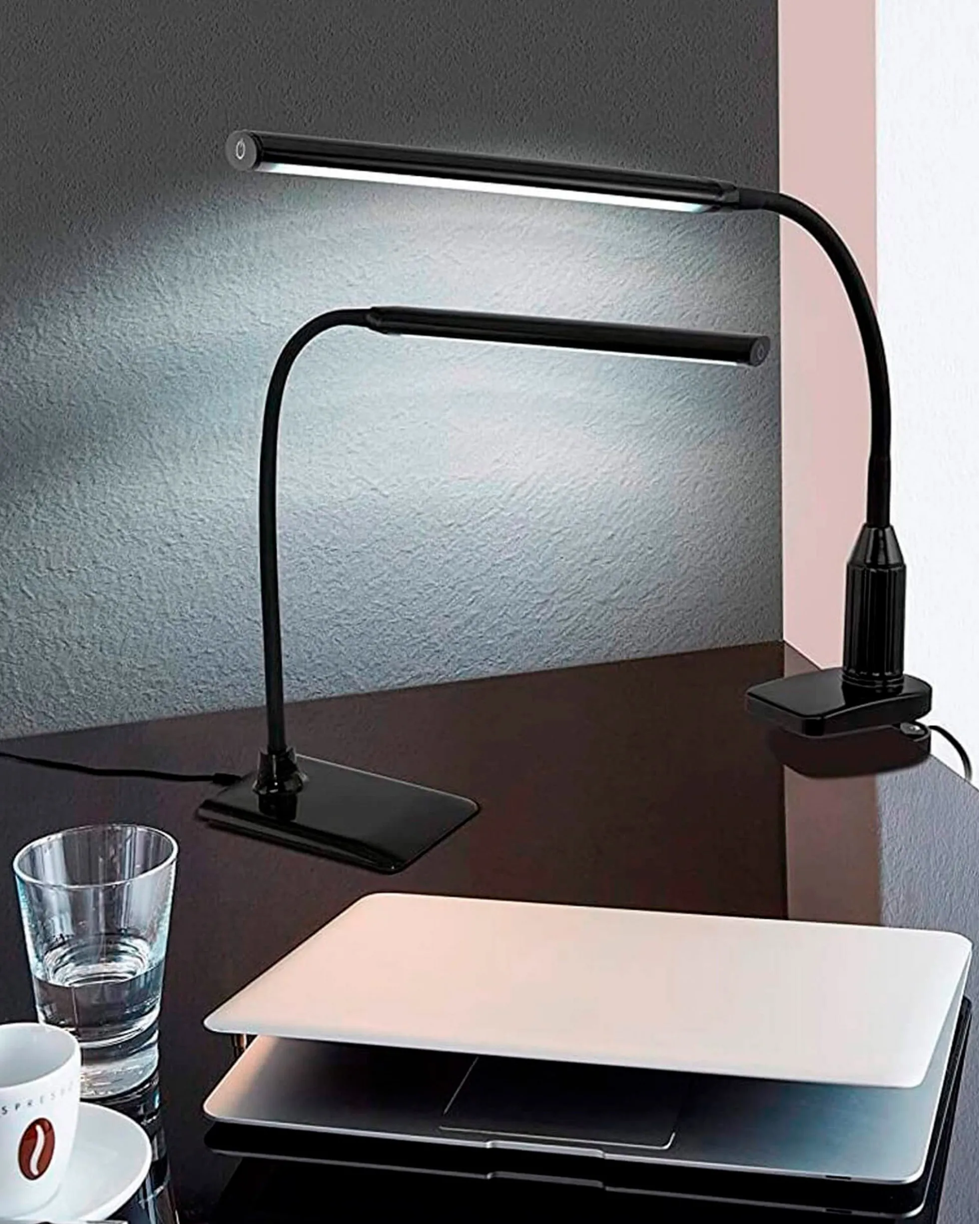Candeeiro de mesa com pinça LED LAROA