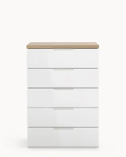 Cómoda alta ARKADIA com 5 gavetas