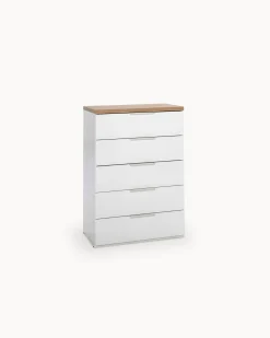 Cómoda alta ARKADIA com 5 gavetas
