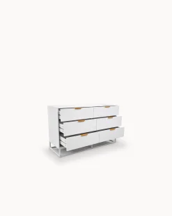 Cómoda PASSY com 6 gavetas