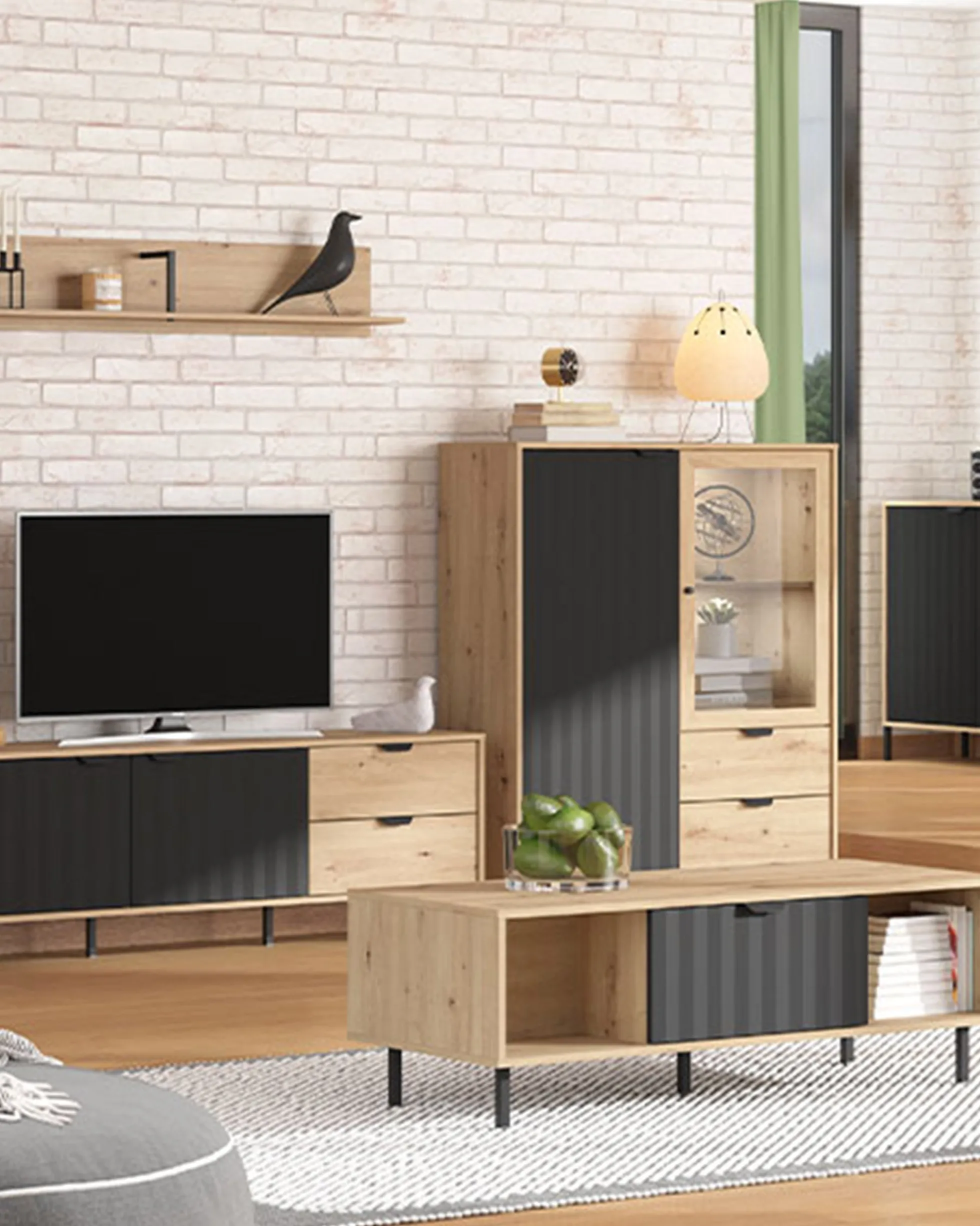 Elemento bar VANDEA com 2 portas e 2 gavetas