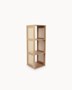 Estante BALI em rattan e com 3 cubos