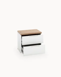 Mesa de cabeceira ARKADIA com 2 gavetas