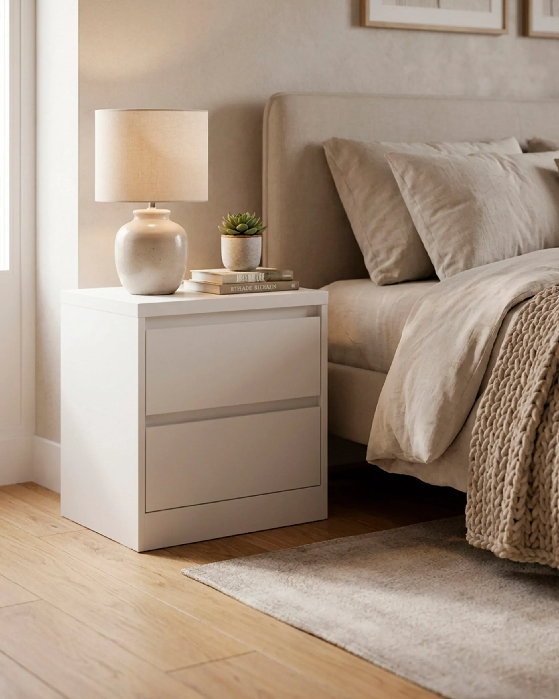 Mesa de cabeceira NEO com 2 gavetas