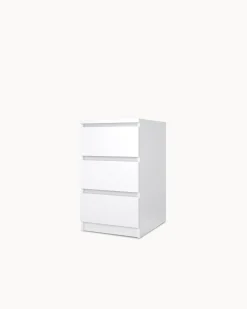 Mesa de cabeceira NEW MATRIX SHINY 3 gavetas