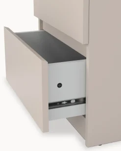 Mesa de cabeceira NEW MATRIX SHINY com 2 gavetas
