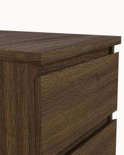 Mesa de cabeceira NEW MATRIX SHINY com 2 gavetas