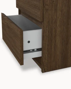 Mesa de cabeceira NEW MATRIX SHINY com 2 gavetas