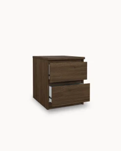 Mesa de cabeceira NEW MATRIX SHINY com 2 gavetas