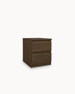Mesa de cabeceira NEW MATRIX SHINY com 2 gavetas