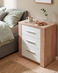 Mesa de cabeceira PARIS 3 gavetas