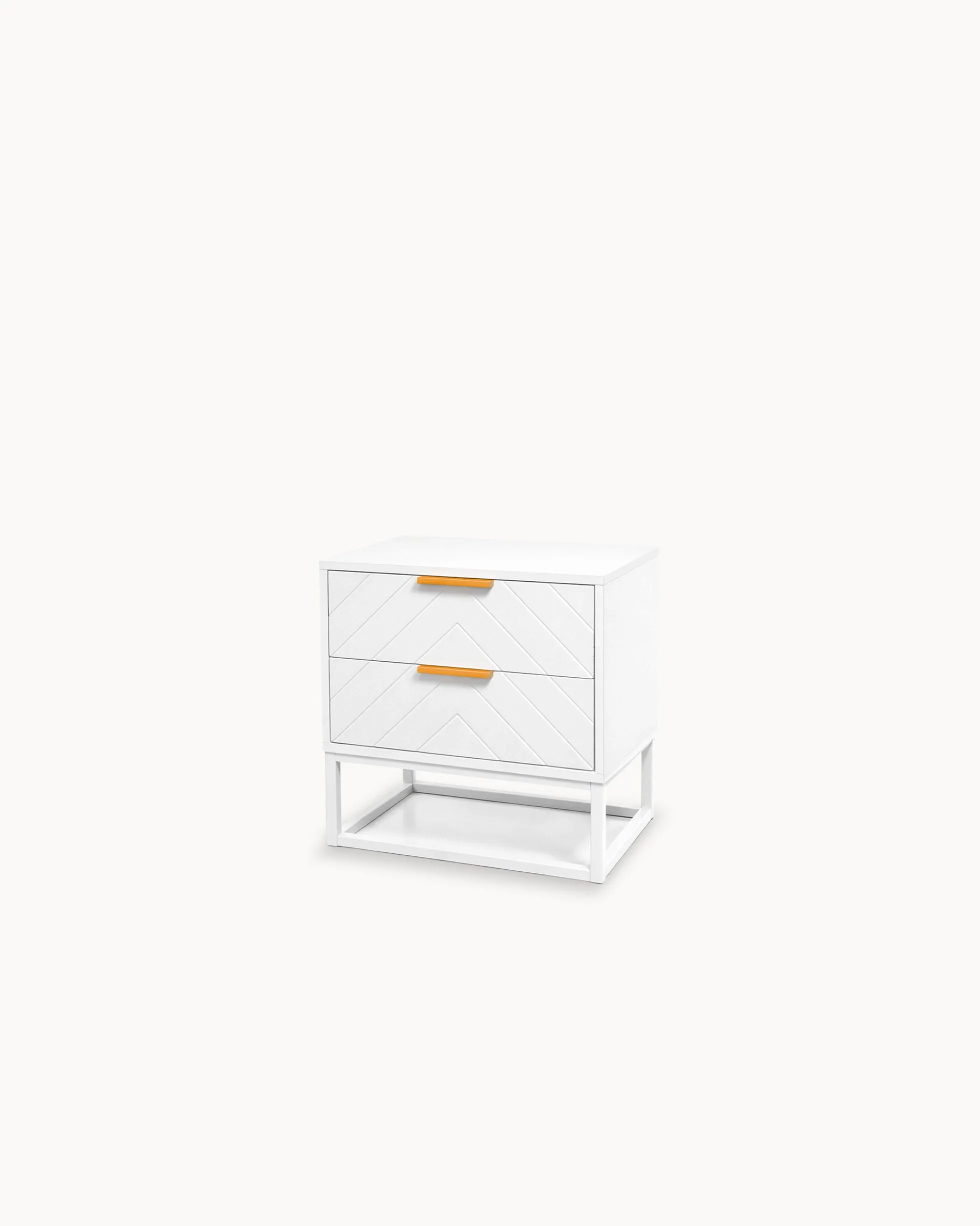 Mesa de cabeceira PASSY com 2 gavetas