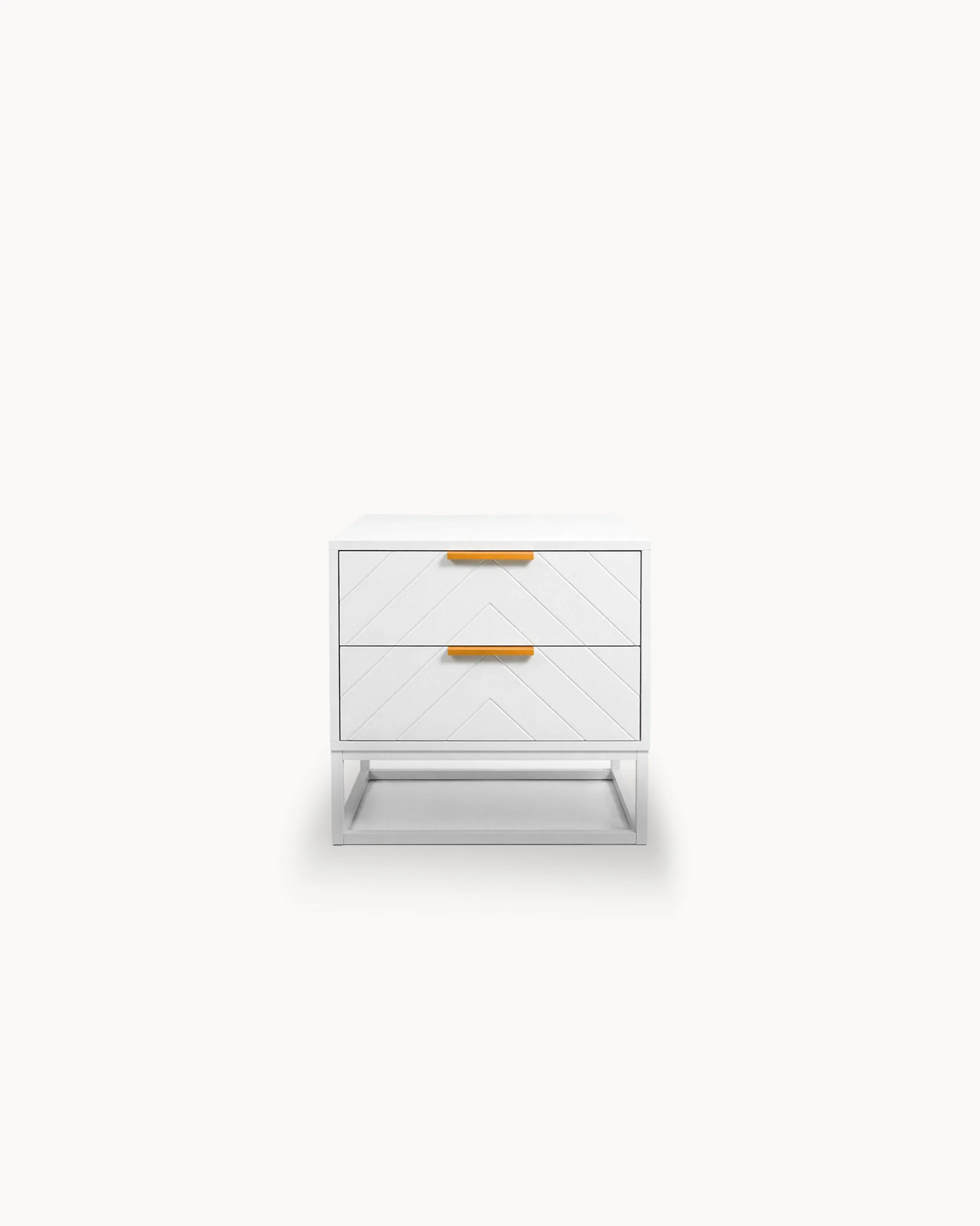 Mesa de cabeceira PASSY com 2 gavetas