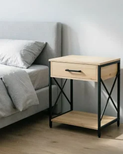 Mesa de cabeceira TORRANCE com 1 gaveta