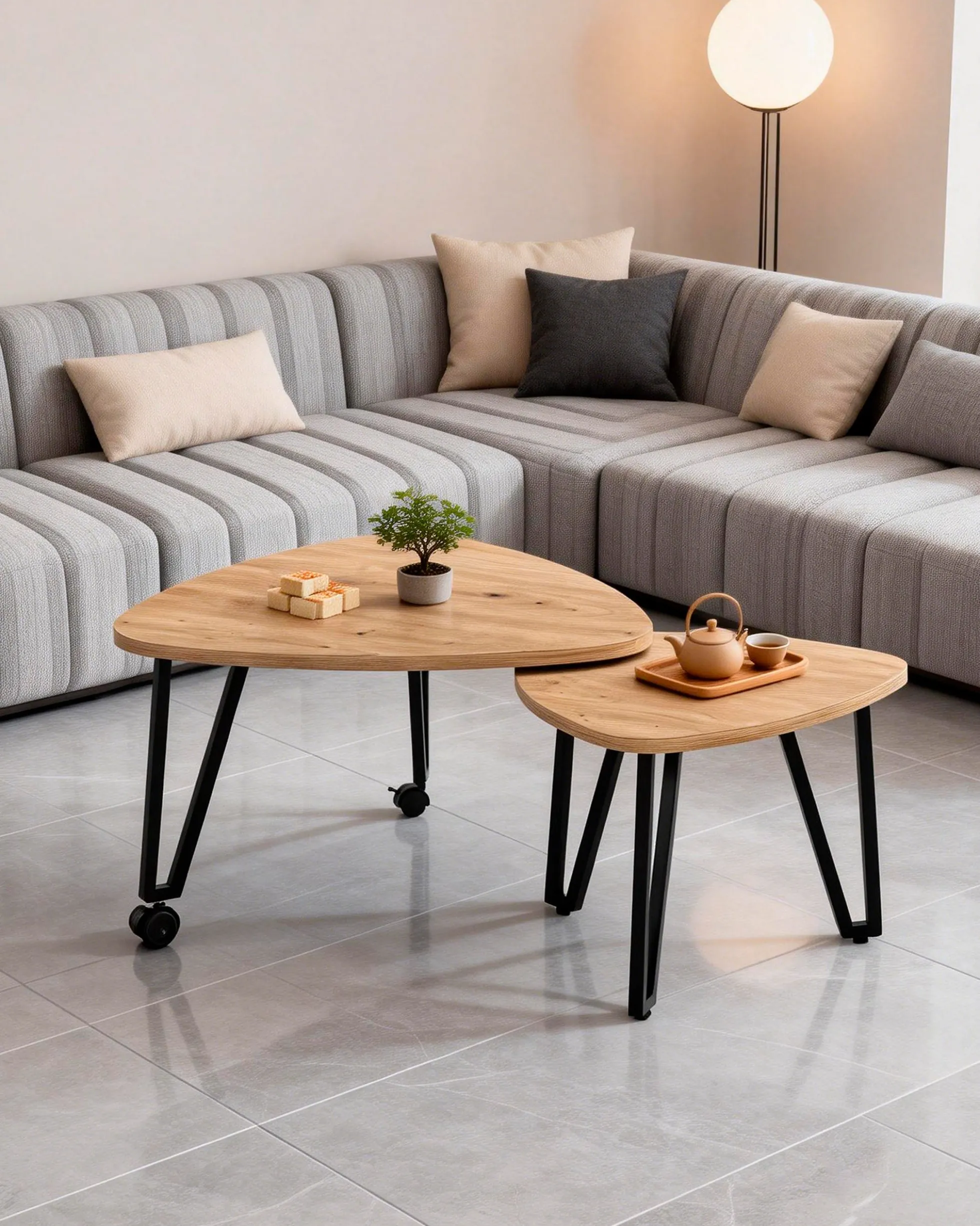 Mesa de centro CAROLINE giratória