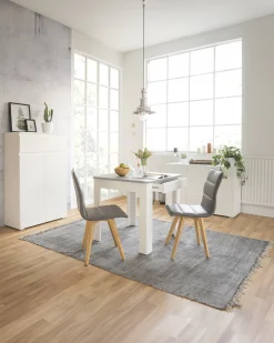 Mesa quadrada OSLO com gaveta