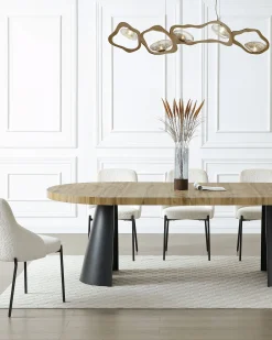 Mesa redonda extensível CHIARA (120-240cm)