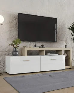 Móvel TV CARLOW com 2 portas basculantes