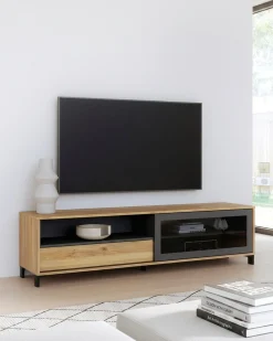 Móvel TV NERO com 1 porta e 1 gaveta