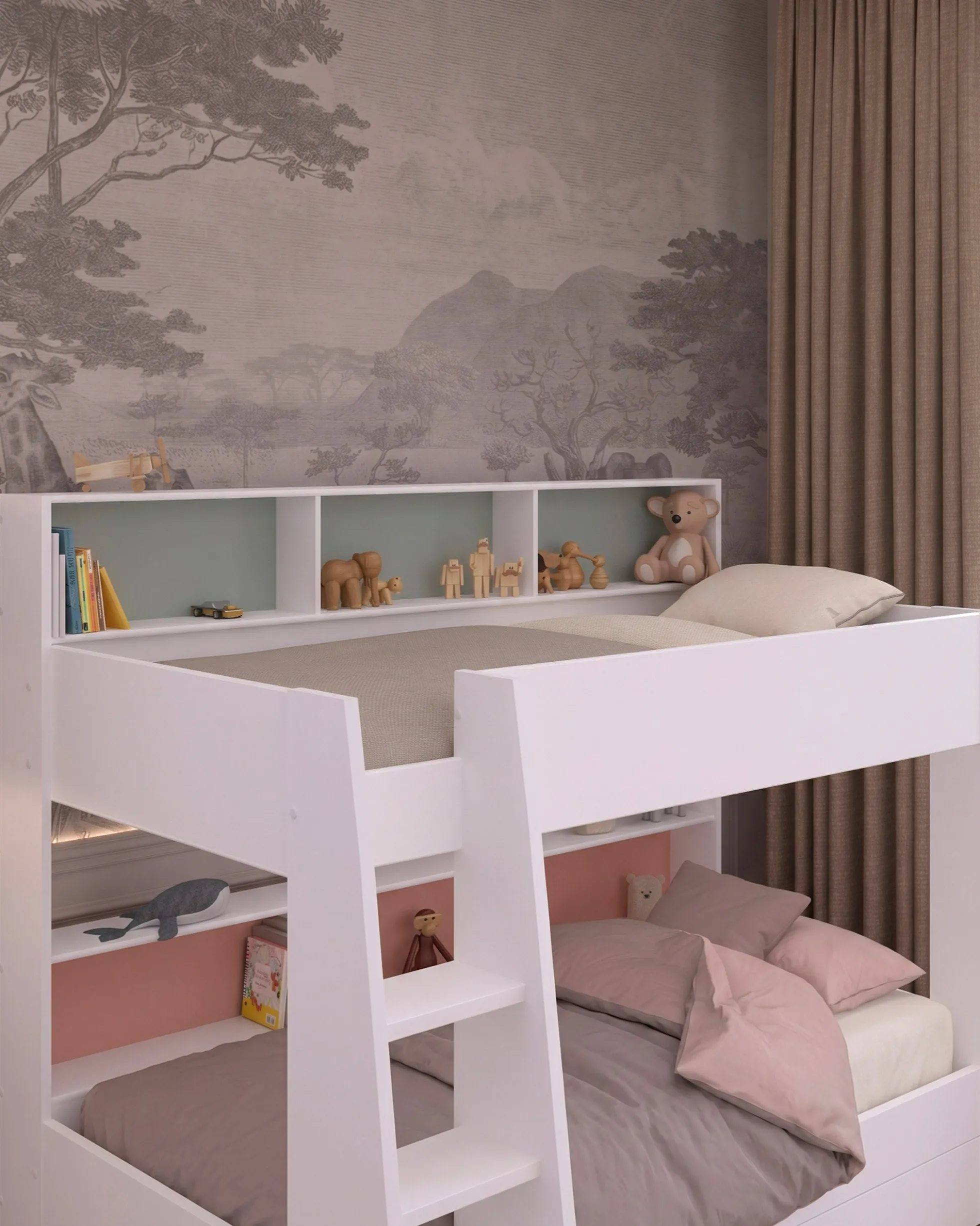 Pack beliche LEON + 2 Colchões HOMYSLEEP SPRING ROLLER