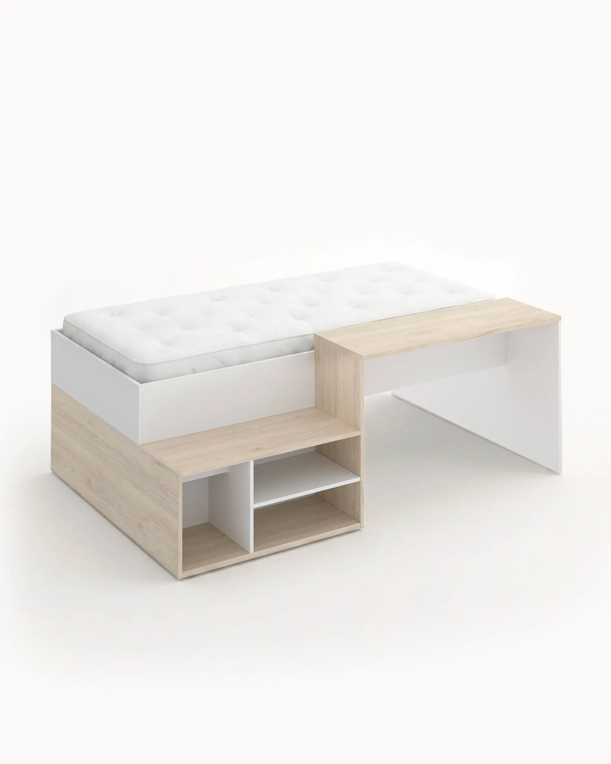 Pack cama alta ERICK + colchão SPRING ROLLER