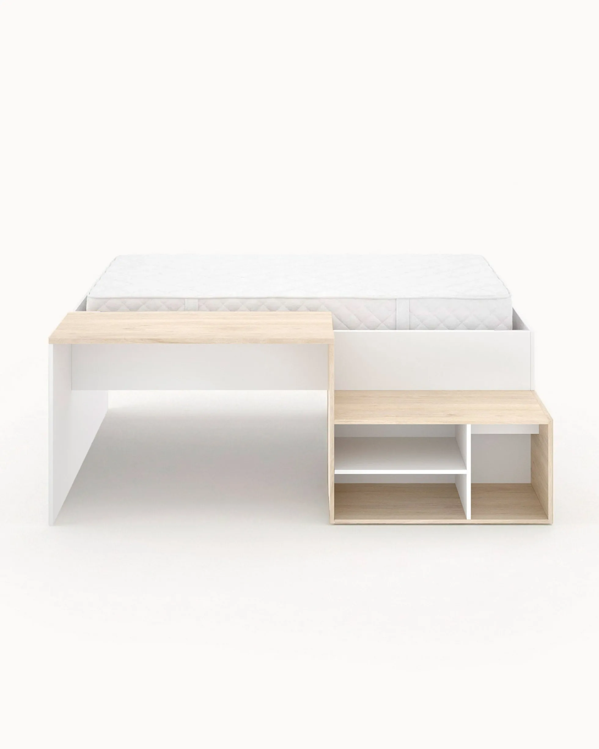 Pack cama alta ERICK + colchão SPRING ROLLER