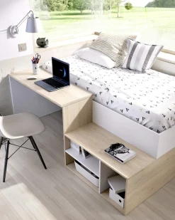 Pack cama alta ERICK + colchão SPRING ROLLER